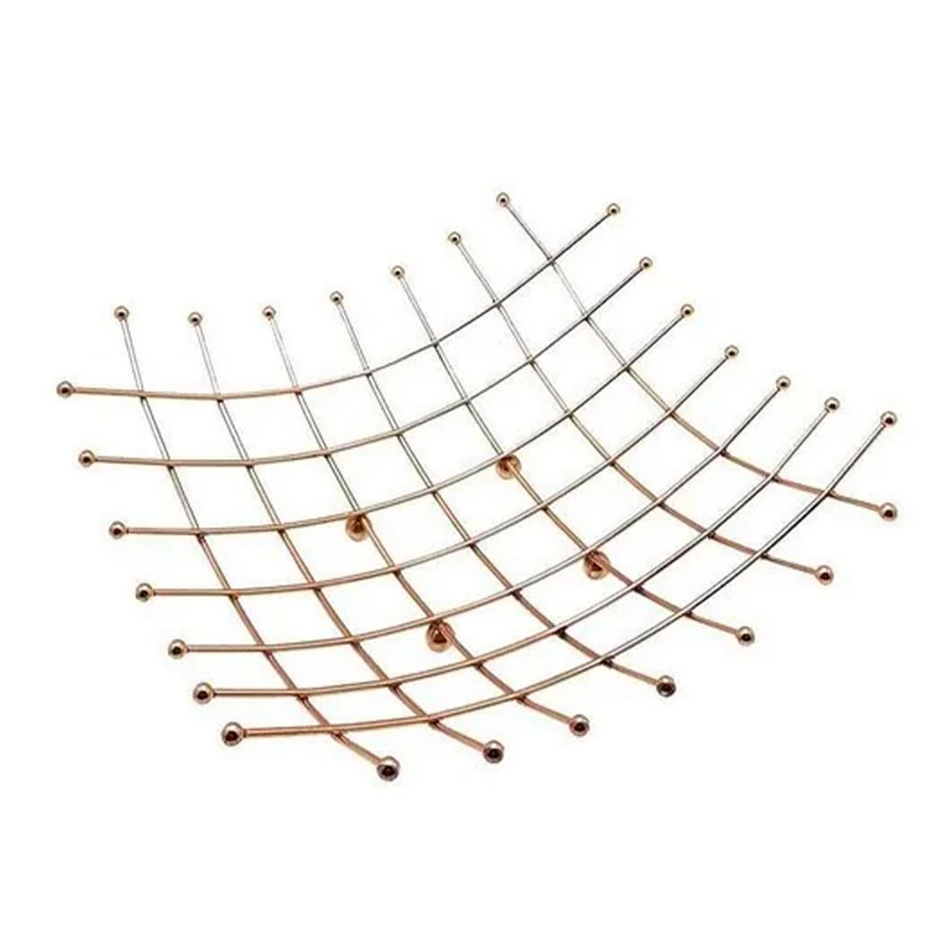Fruteira Decorativa Aramada Metal Fruta Legumes Bancada Cozinha Casa Mesa
