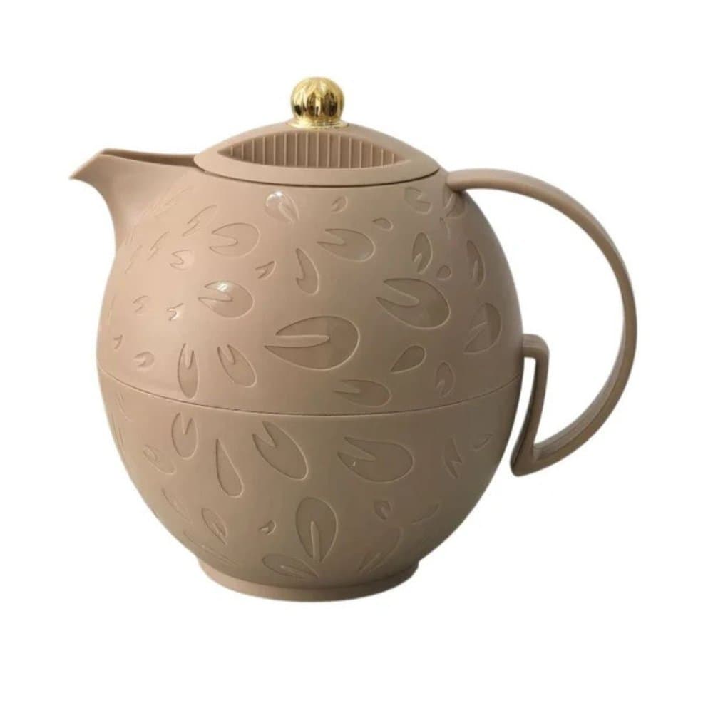 Garrafa Térmica Em Plástico Grão De Café 600ml MB Home Doce de Leite