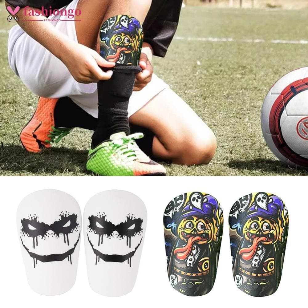 FASHIONGO 1 Par De Mini Caneleiras De Futebol Profissional , Anti-Colisão , Absorção De Choque , Proteção De Pernas Espe