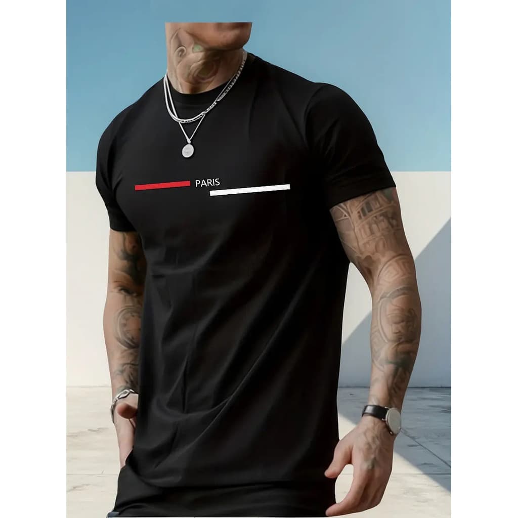 Camiseta Masculina Paris Variedades 100% Algodão Premium Top