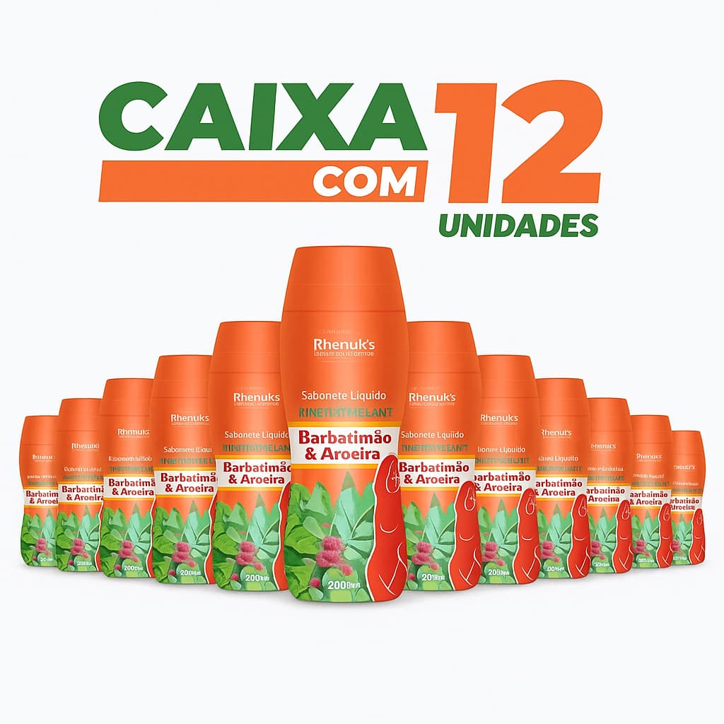 Kit Atacado Sabonete Íntimo Rhenuks 12x200ml