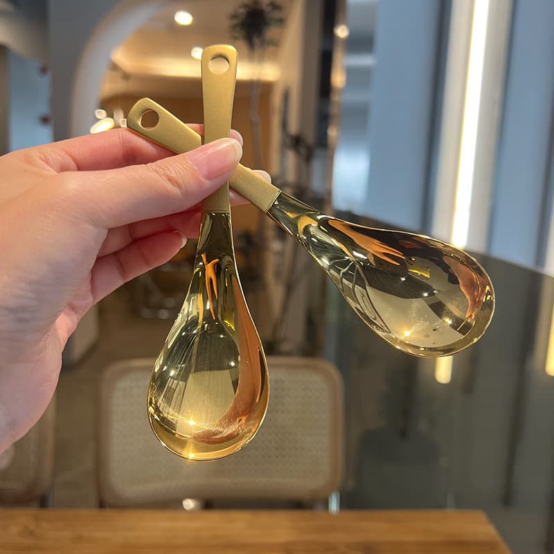 ** Estilo próprio do chefe lindo * Colher para beber em aço inoxidável 18/10 Colher para crianças Colher de mesa