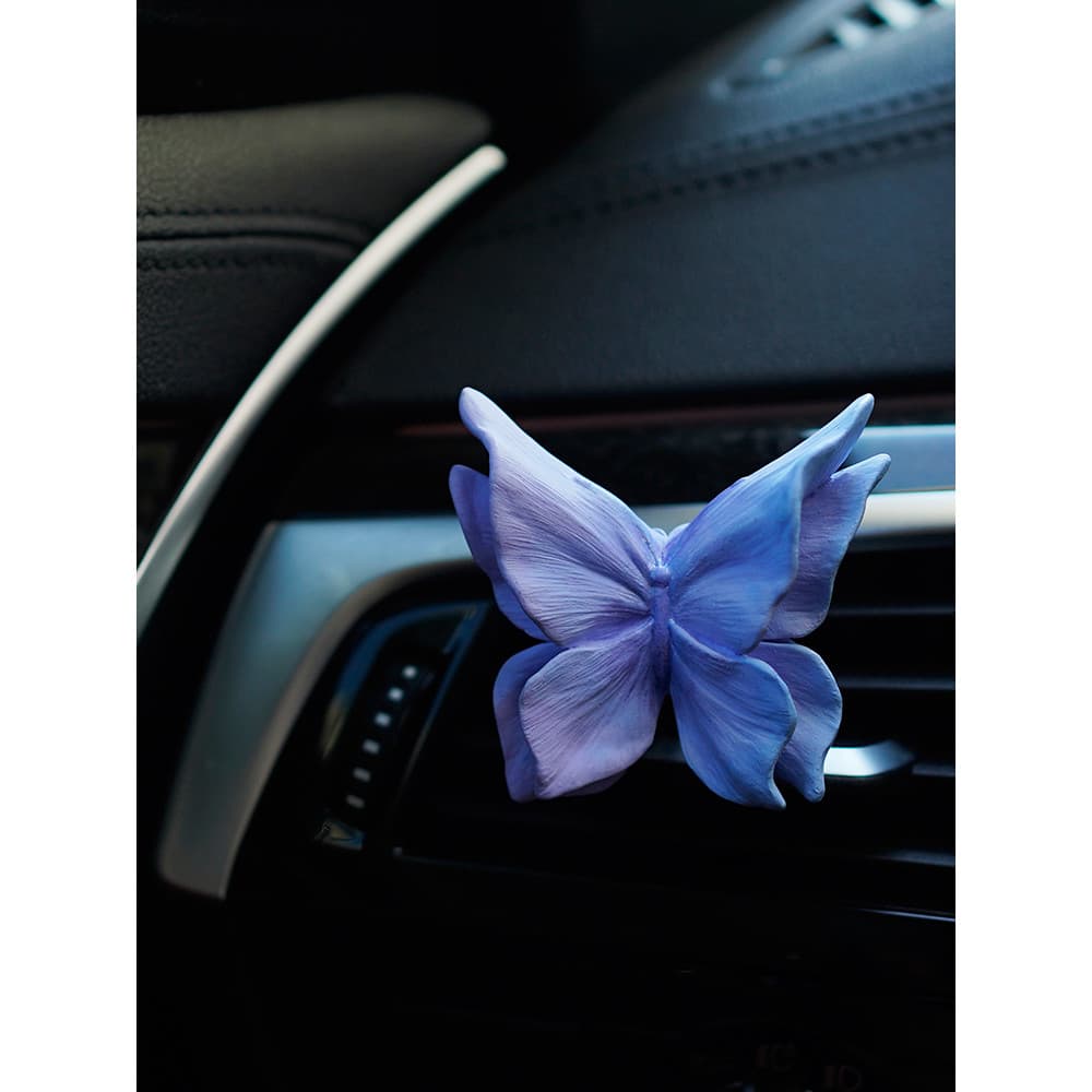 Borboleta carro ar condicionado saída de ar aromaterapia carro Perfume decoração ornamentos difusor pedra flor Interior