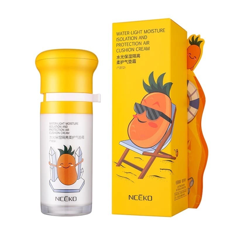 Liyanshijia hidratante hidratante isolamento almofada protetora creme Push tipo hidratante brilho Natural maquiagem corr