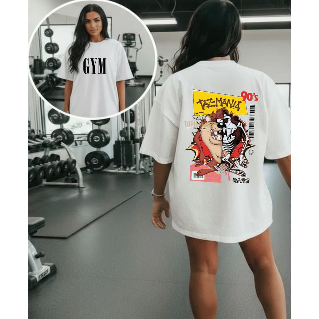 Camiseta Camisa Tshirt 100% Algodão Gym Treino Academia Musculação Solta Tasmania