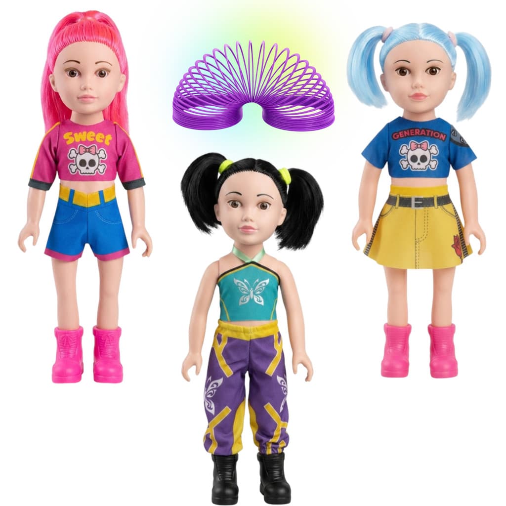 MEP Boneca SWEET Pop Guerreiras 40CM + Mola Maluca Brinde