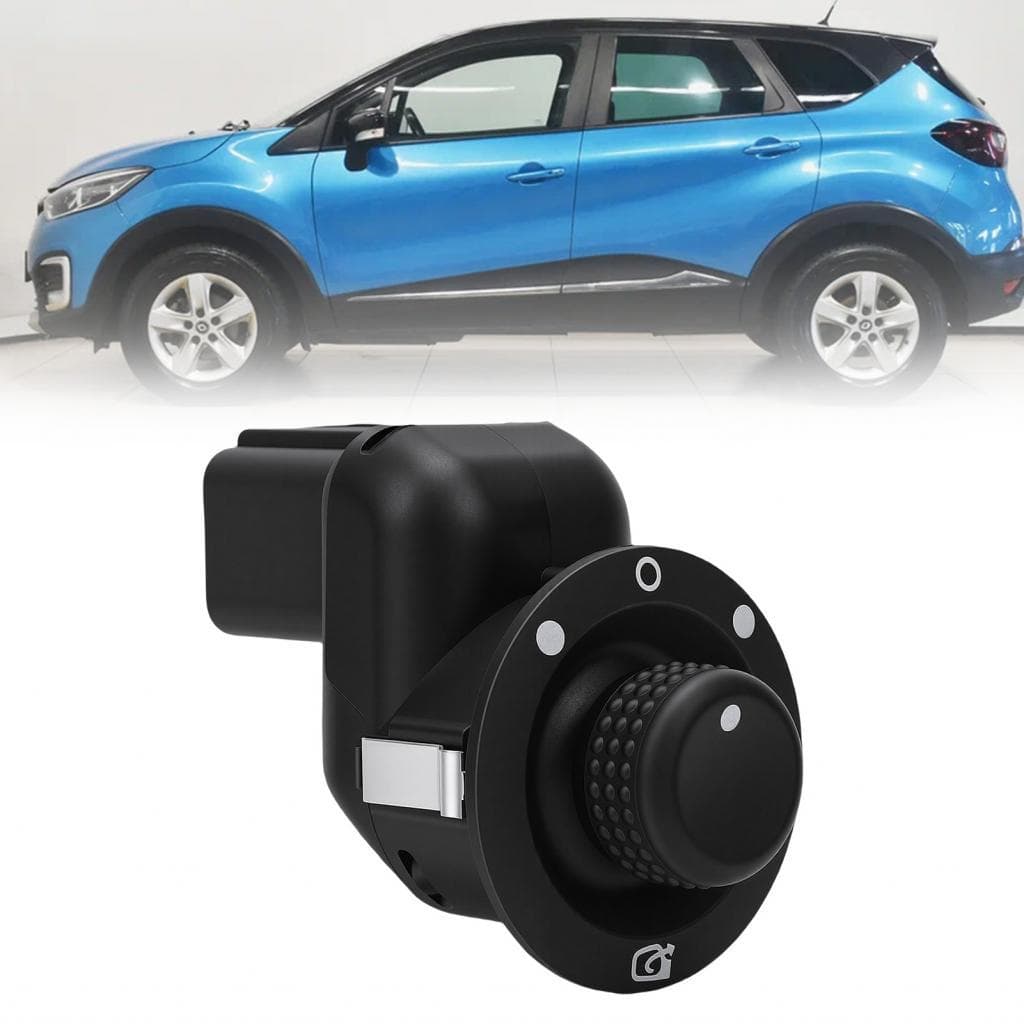 Carworld-BR Interruptor de ajuste de espelho retrovisor 8200676533 preto 10 pinos de substituição para CAPTUR RL4U Clio