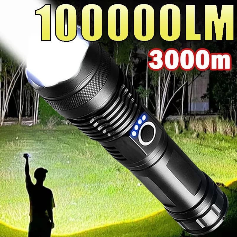 Lanterna Tática T9 Led Ultra Potente - Mais Forte do Mercado Leve Agora Aproveite