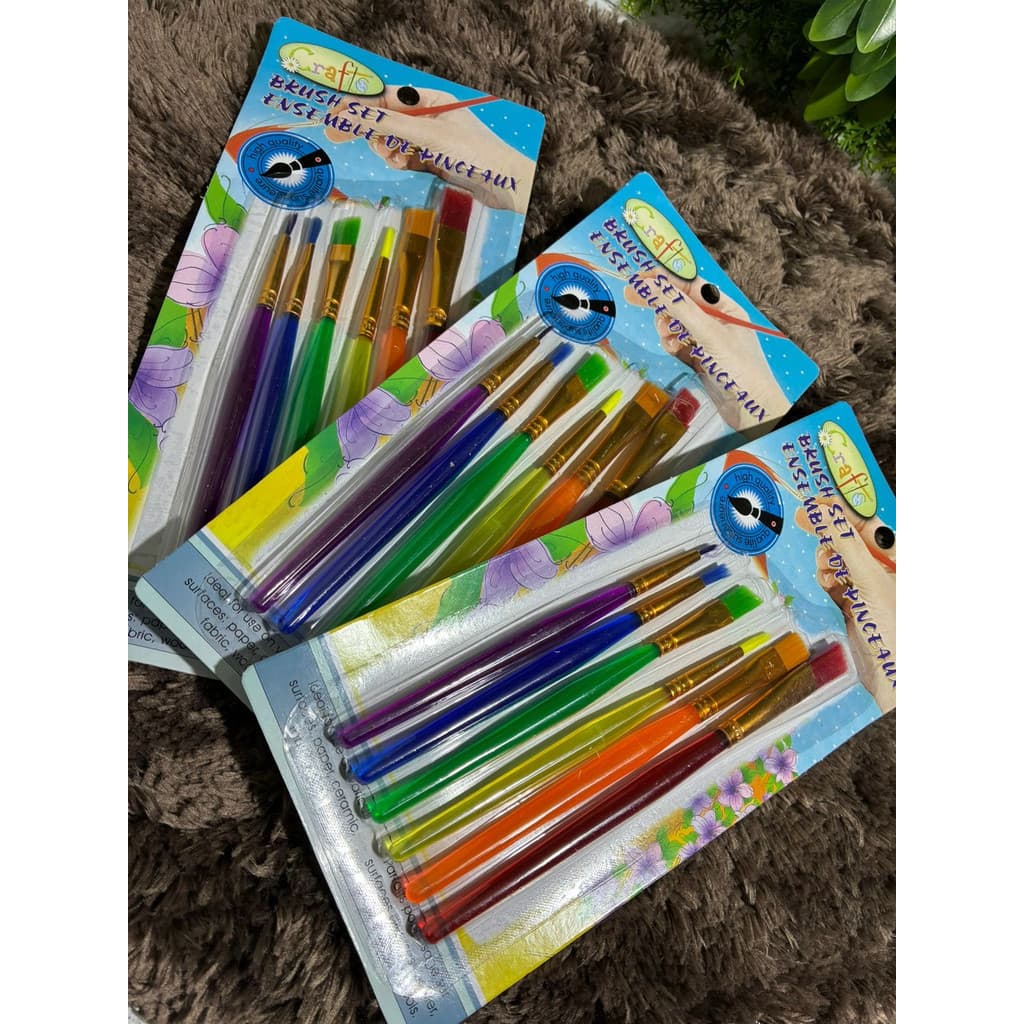 Kit 6 Pinceis Para Pintura Aquarela