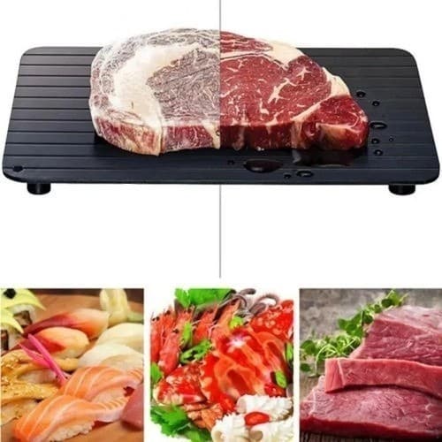 Placa de Descongelamento Rápido para Carnes e Alimentos Tábua Cozinha