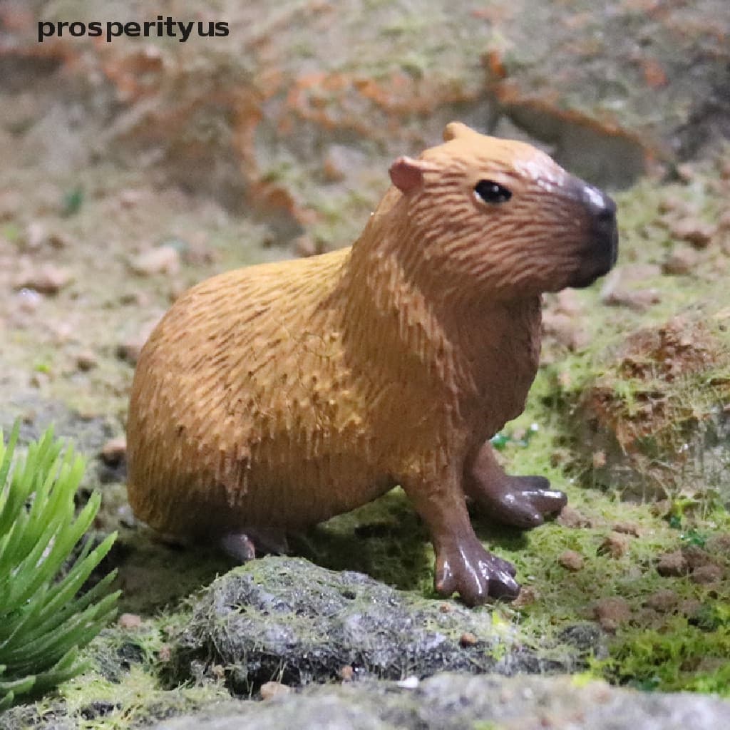 [prosperityus] 1 Pc Simulação Modelo animal capybara Decoração De Mesa [BR]