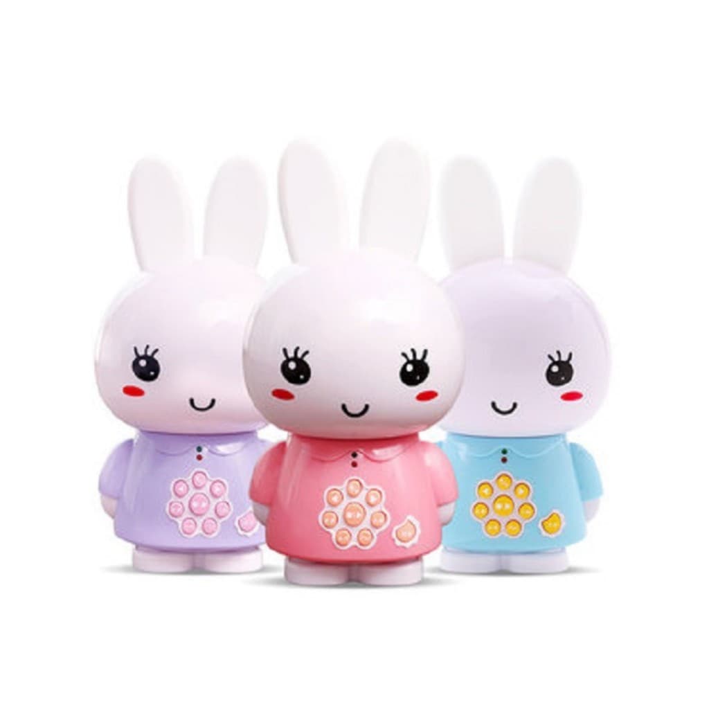 Fire Rabbit Nursery Rhyme Player Máquina de educação infantil Orelhas de moagem 0-6 anos de idade Chinês Inglês Iluminaç