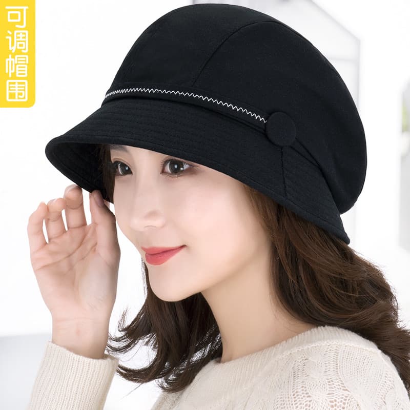 Chapéu feminino primavera outono bacia chapéu moda elegante versão coreana moda chapéu dobrável balde chapéu boina All-M