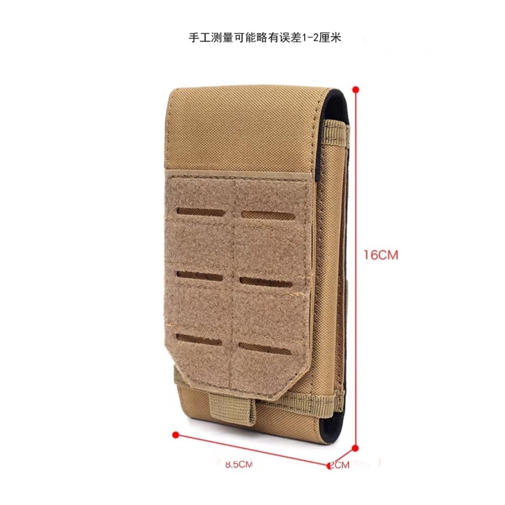 Novo Ultra-fino saco do telefone móvel masculino usar cinto 7-Polegada tático cintura saco multifuncional esportes ao ar
