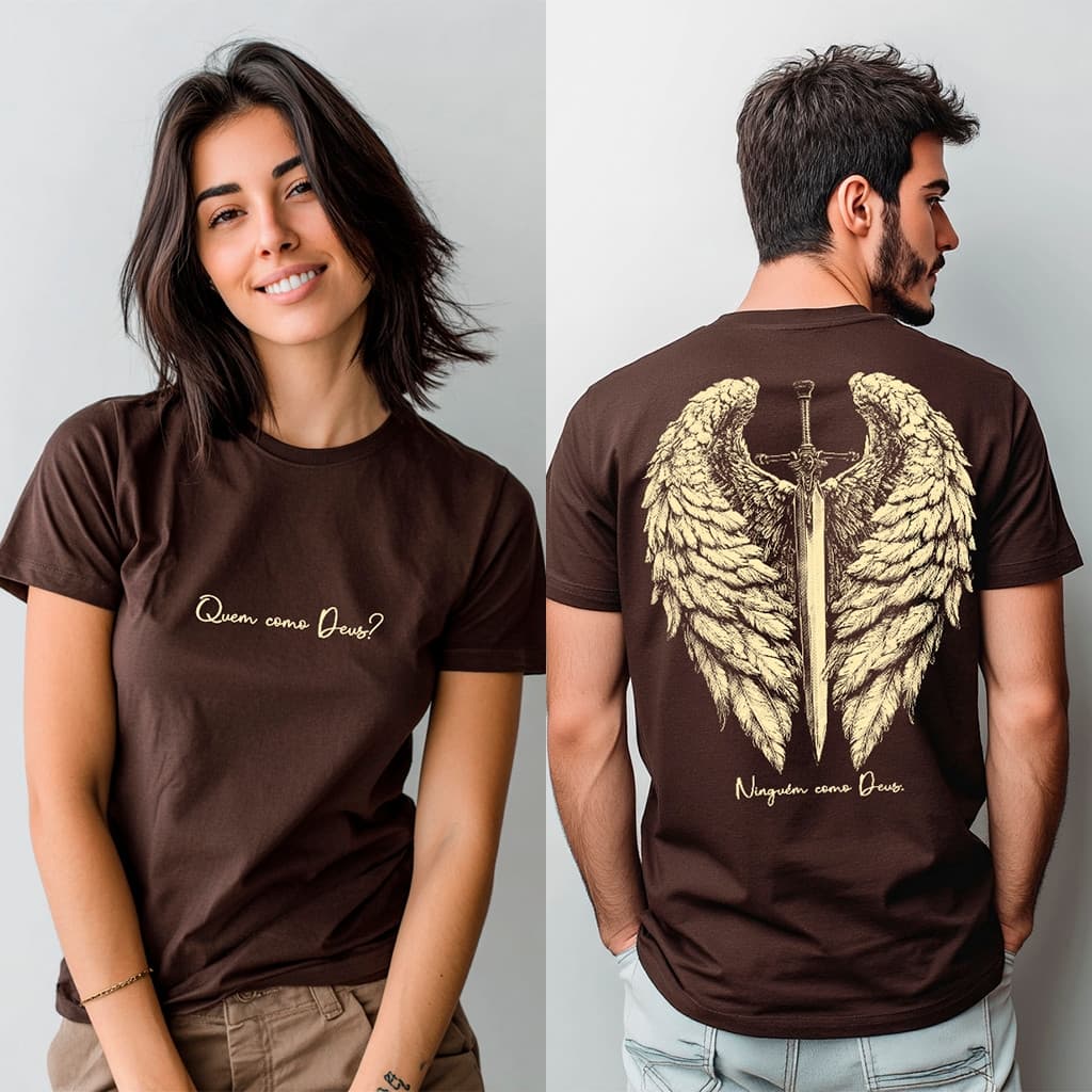 [Camiseta Premium em Algodão Puro]CC São Miguel Arcanjo 100% Algodão Premium