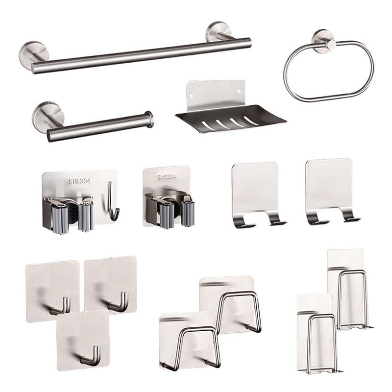 Kit Acessórios Banheiro 15 Peças Inox 304 – Completo, Moderno e Funcional