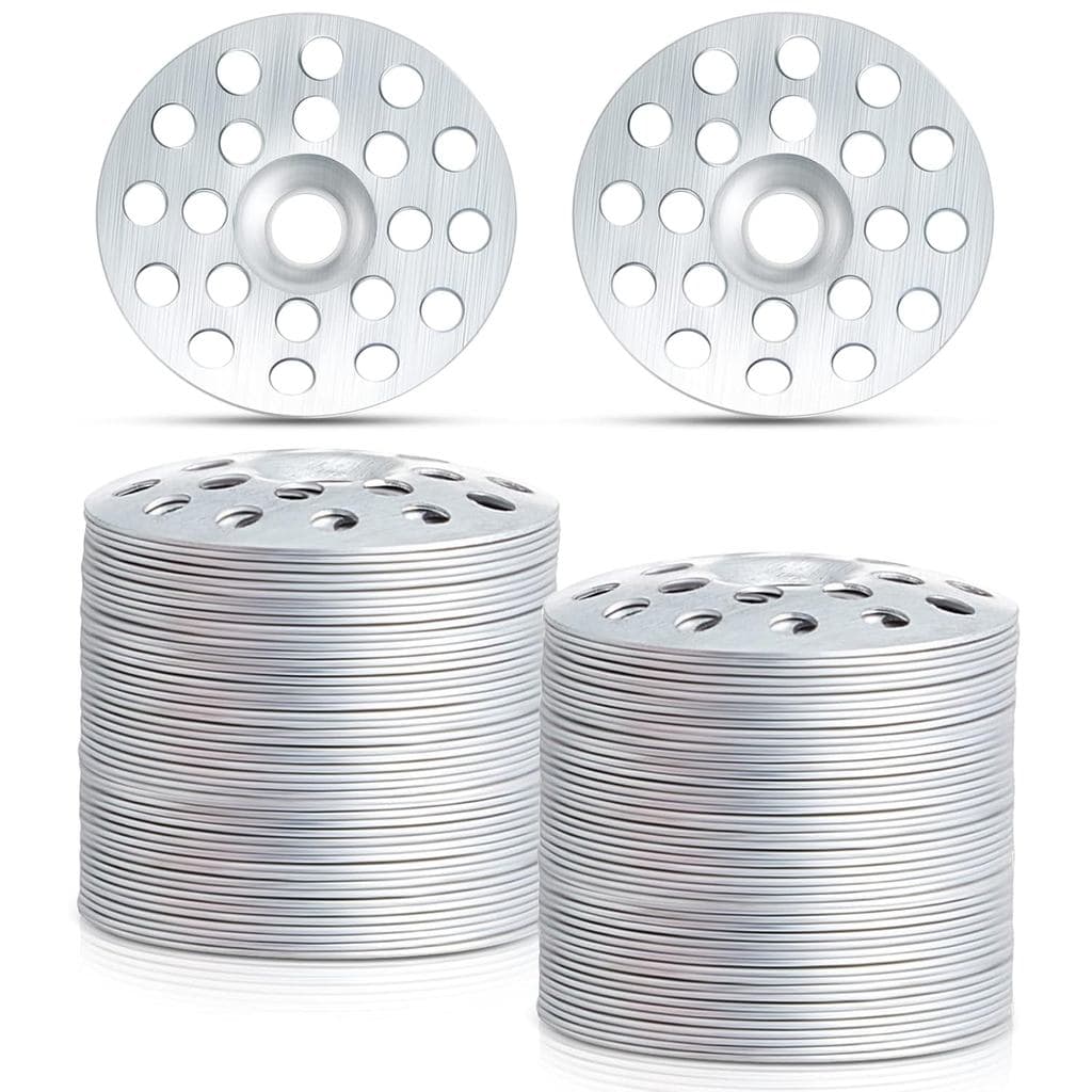 200 Peças de Arruelas de Reparação de Parede de Gesso de 1 Polegada, Arruelas de Metal de Zinco para Parafusos, Anéis de