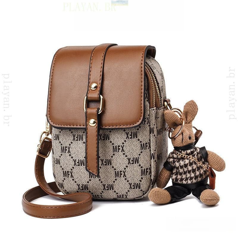 Bolsa Transversal de Couro Texturizado Macio Bolsa de Mão Impressão de Moda Pequena Bolsa de Ombro Quadrada Casual