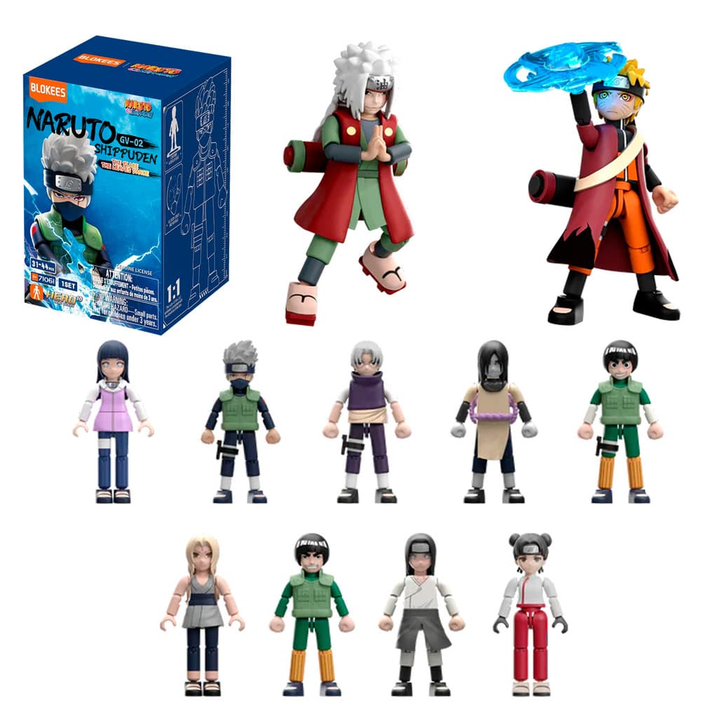 1 Boneco Surpresa Naruto Coleção Shippuden GV02 The Place The Leaves Dance Blokees