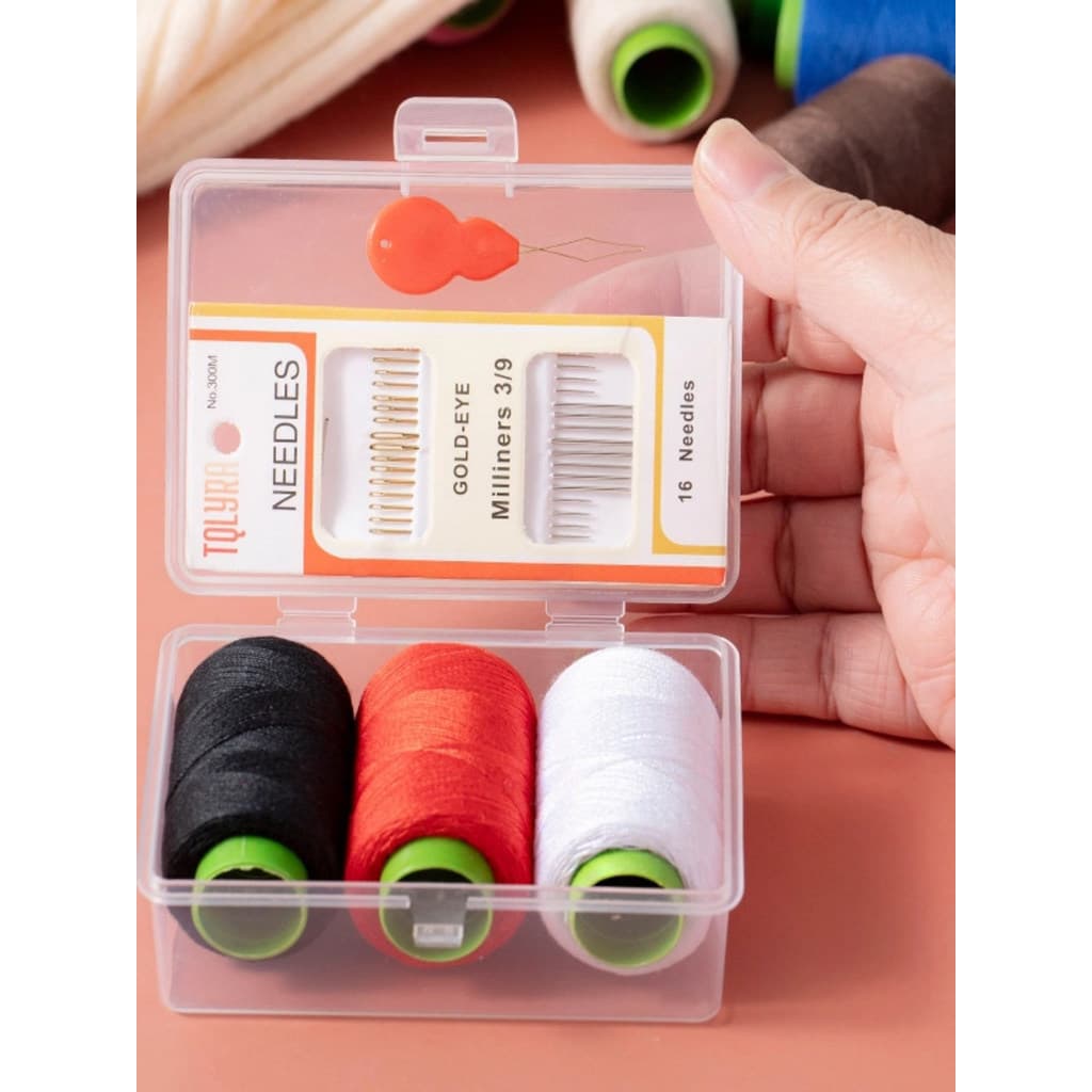 Casa novo estilo Kit de costura dormitório diário reposição roupas de costura alta qualidade portátil prático caixa cost