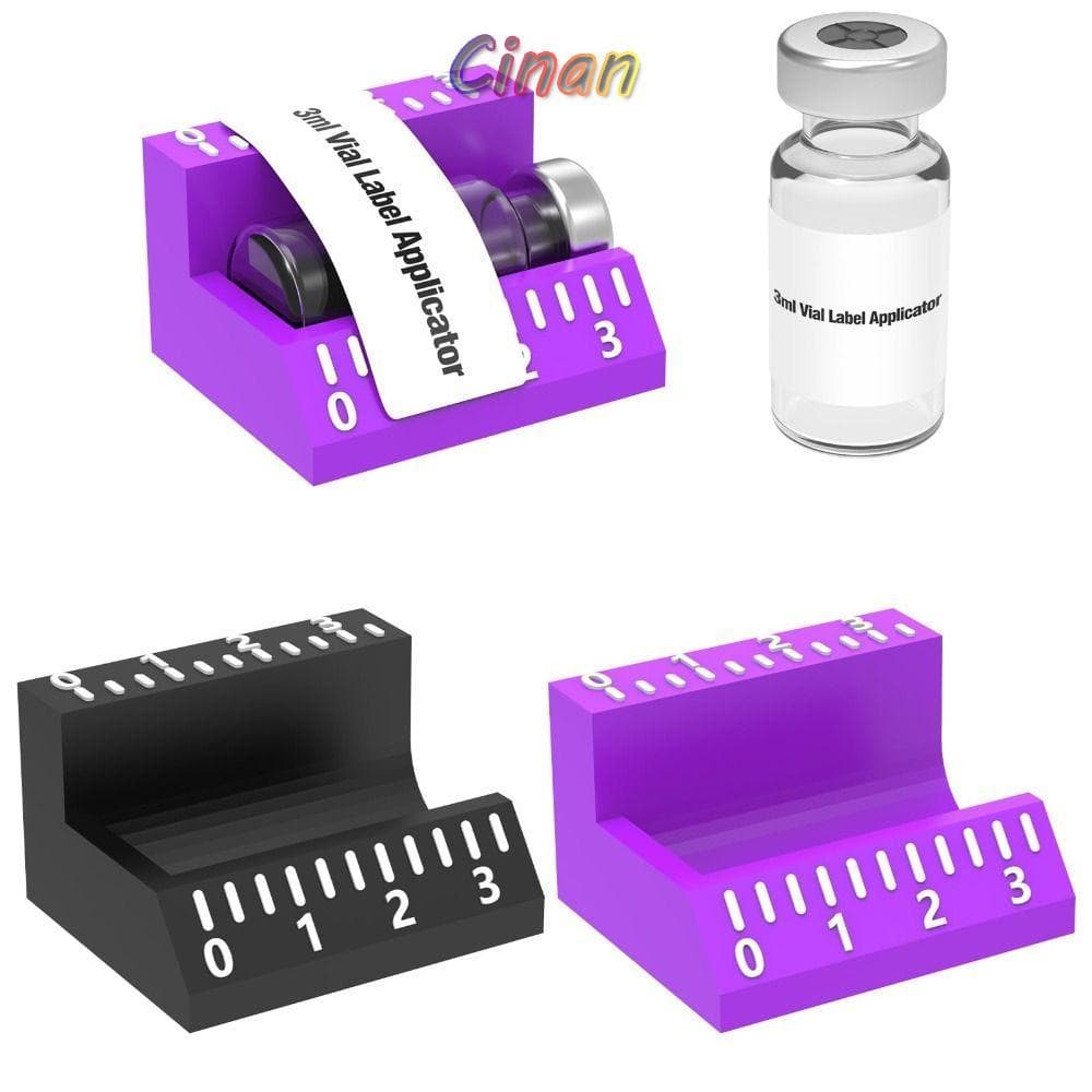 Aplicador De Etiqueta De Frasco CINAN , Ferramenta De Alinhamento De Adesivos De Aplicação Precisa De 3ml/10ml , Ferrame