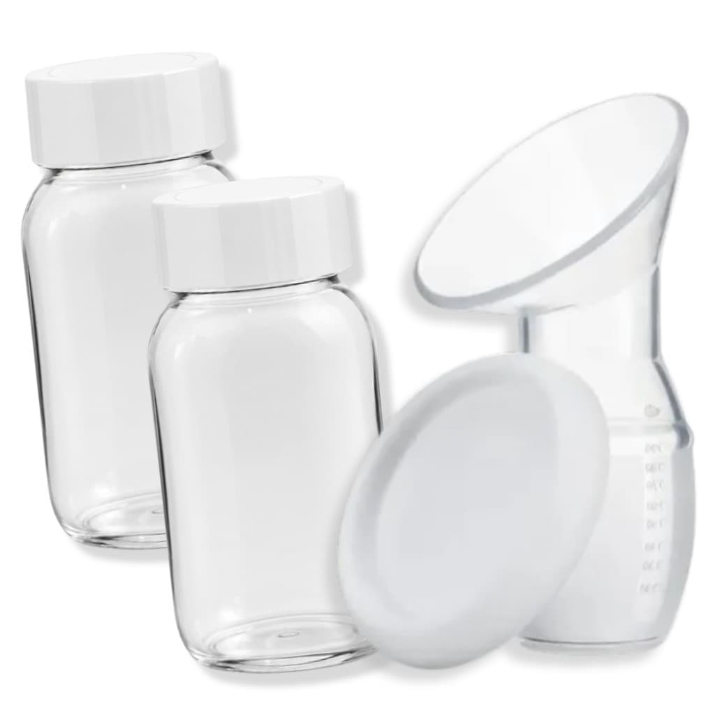 Coletor de leite Pote de Armazenamento Leite Materno 150ml em Silicone BPA Free Atóxico Esterelizável