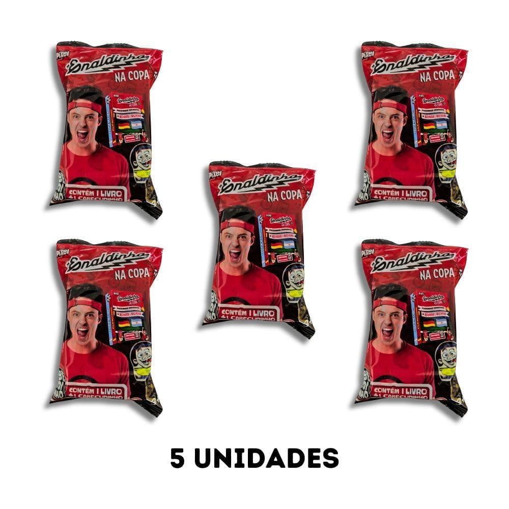 Kit 5 Enaldinho Na Copa Flow Pack Oficial Cabeçudinhos