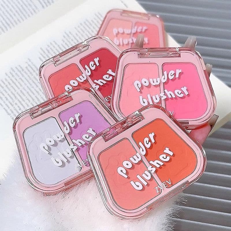 Porta macia bochecha cor duas cores Blush fosco vitalidade fosco pó não voador segurar maquiagem cor renderização atmosf
