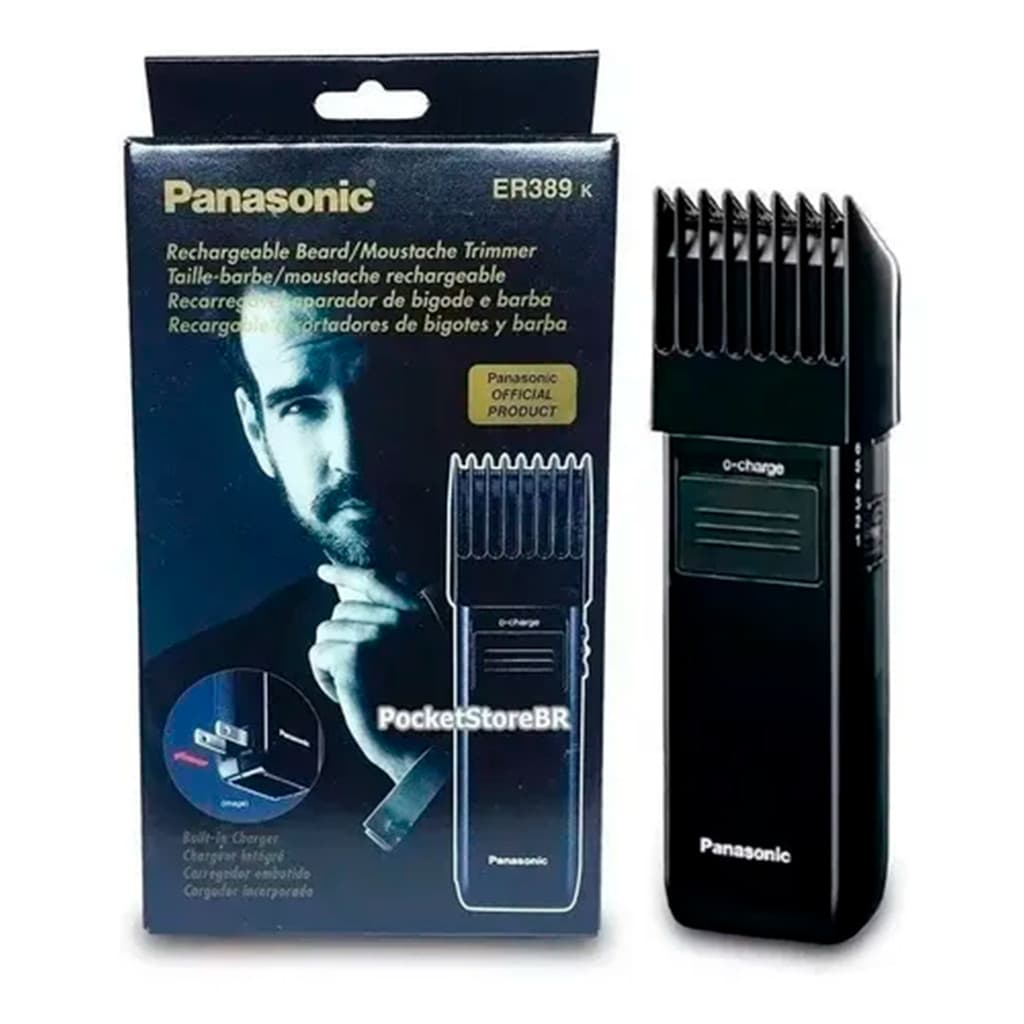 Maquina Panasonic Barba Pezinho Para Cortar Cabelo Er389k
