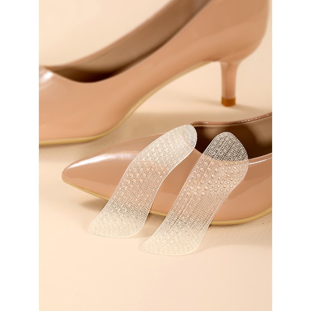 4D sapatos de Silicone autoadesivos adesivos de calcanhar anti-desgaste pé anti-queda adesivos de calcanhar transparente
