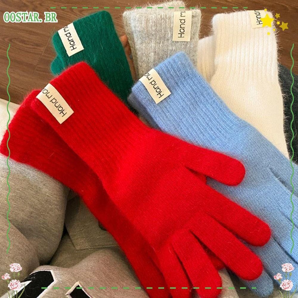 Luvas Quentes Femininas De Inverno OOSTAR , Proteção De Elasticidade Contra De Malha Com Tela De Toque Frio , Dedo Intei