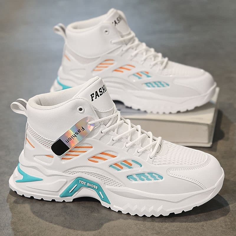 Primavera sapatos masculinos novo estilo respirável sapatos de alta qualidade masculino na moda All-Match tênis de malha