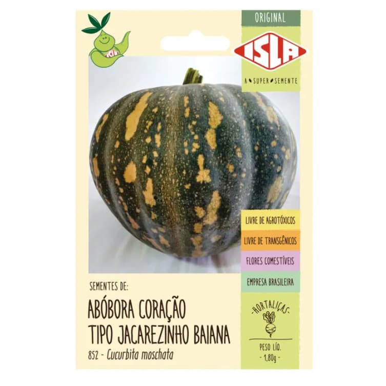 SEMENTES DE ABOBORA CORACAO TIPO JACAREZINHO BAIANA