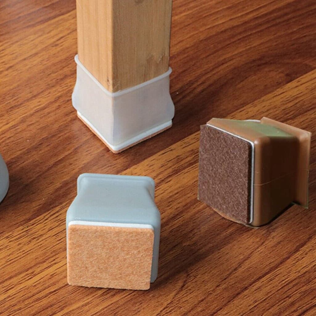 16 Peças Cadeira De Mesa Pernas Silicone Cobre Móveis Pés Protetor Antiderrapante Perna Proteção VWCC