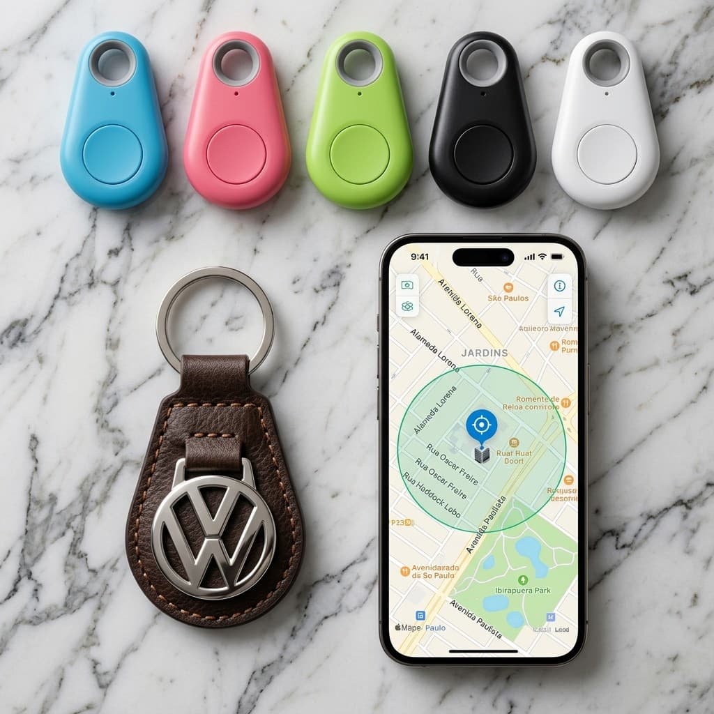 Chaveiro Localizador De Chaves Inteligente Tag Bluetooth Anti-Perda Para Objetos
