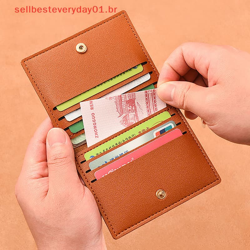 【sellbesteveryday01.br】 Compact Card Bag for Bank ID, Driver's License, Anti-De magnetization, Holds 1 PC. .