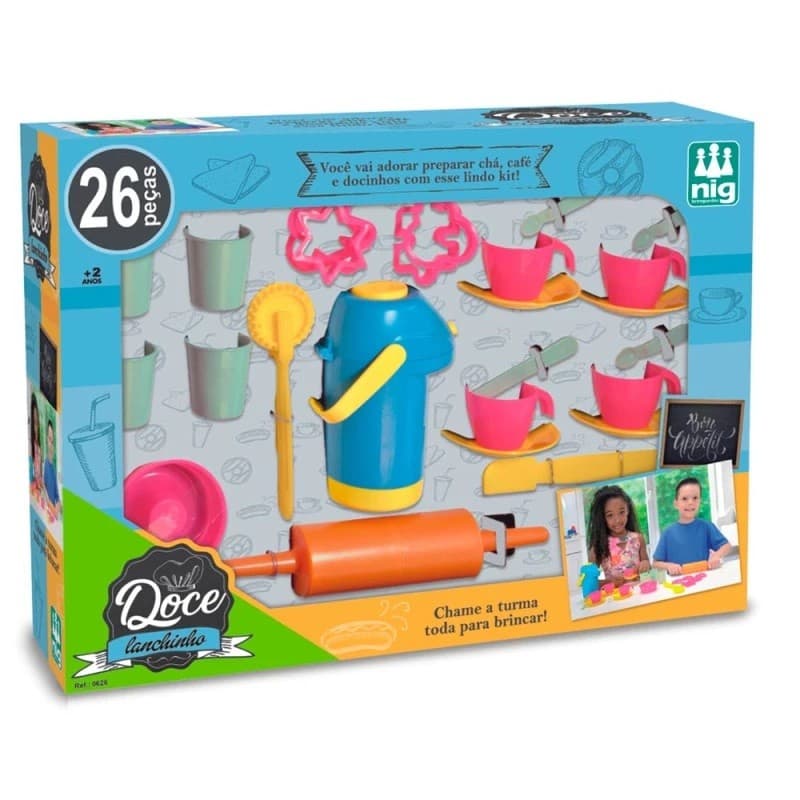 Brinquedo Doce Lanchinho 26 peças NIG Brinquedos