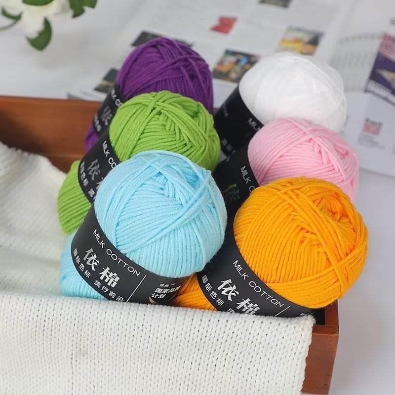 4 fios de bola de lã de algodão de leite bebê penteado Yi algodão quatro fios de algodão pacote de Material de fio girat