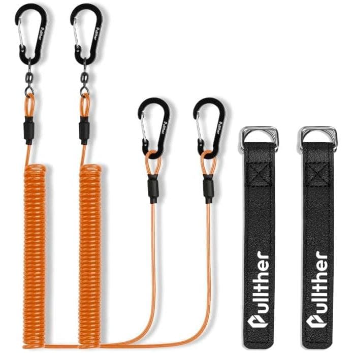 2 Peças de Corda de Segurança para Pesca, Acessórios de Pesca, Corda Retrátil Resistente para Caiaque