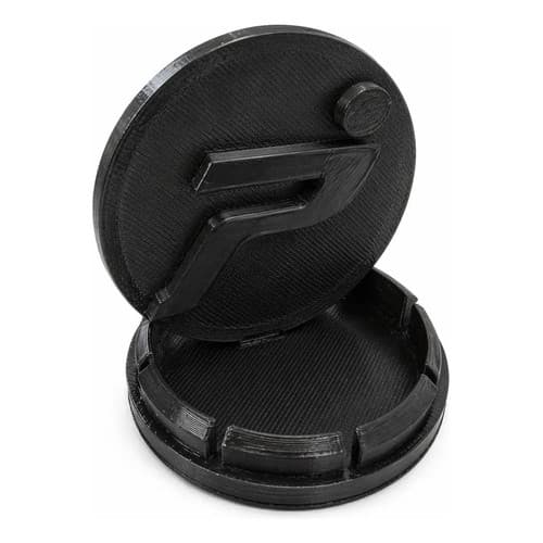 Kit 4 Calotinha Miolo Centro Roda Fiat Punto 55x51mm Black