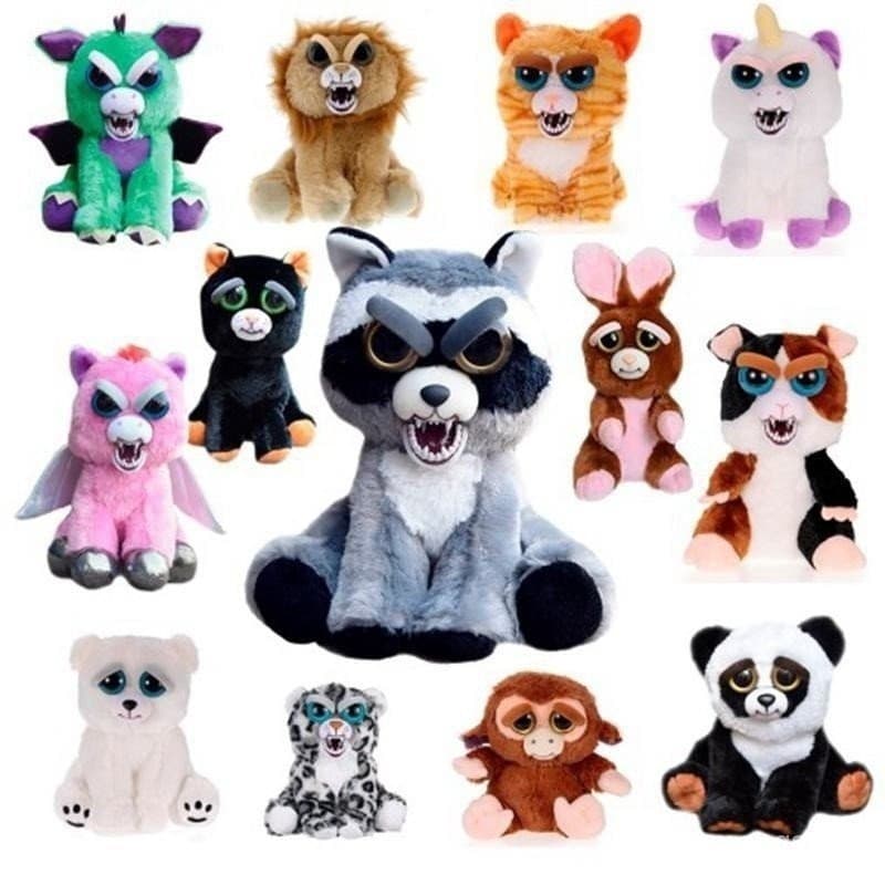 Animais Obsequiosos e Doces Pequeno Animal de Estimação Boneca de Mudança de Rosto Contraste Fofo Unicórnio Panda Coelho