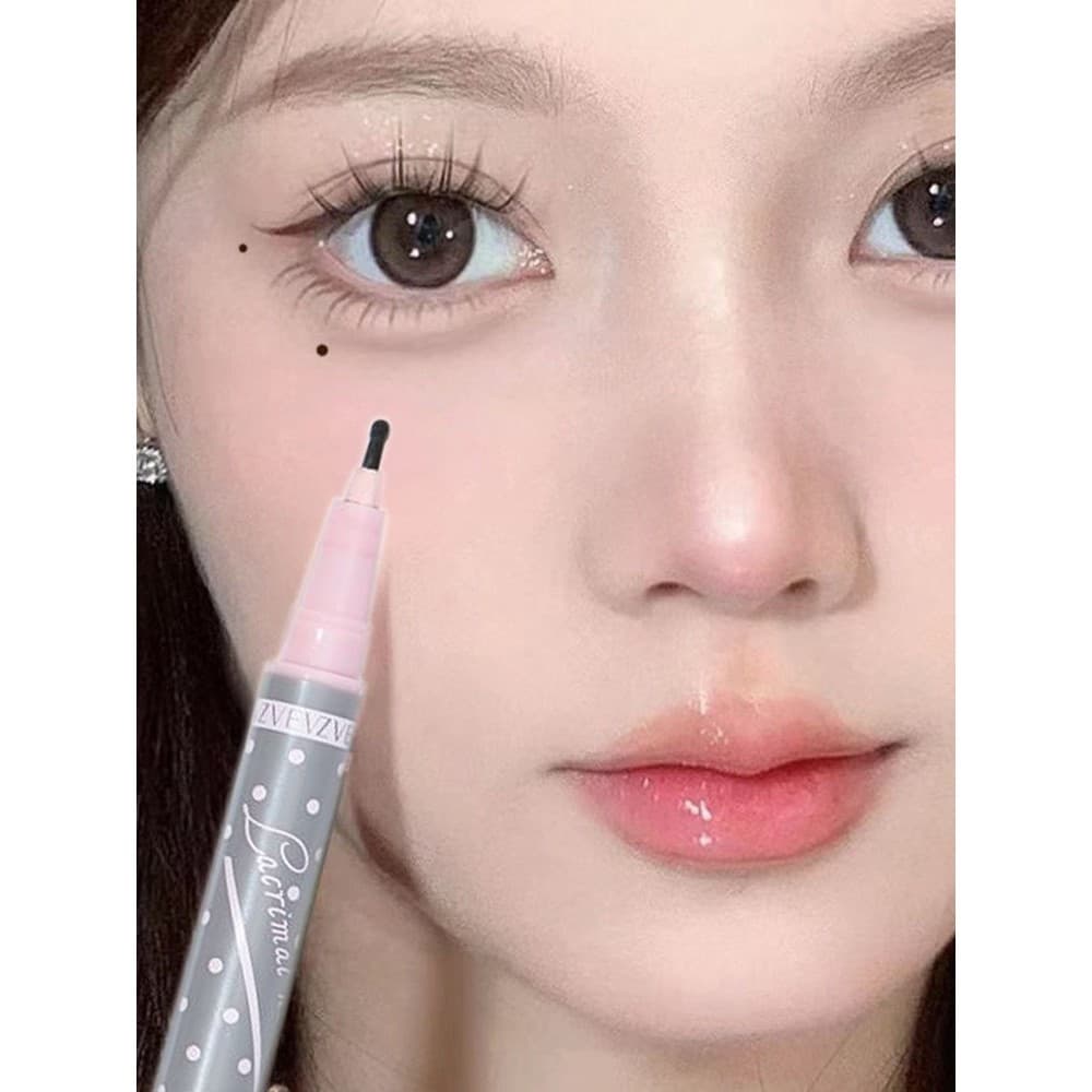 Ferramenta útil para desenhar toupeiras!Caneta mole maquiagem beleza lágrima toupeira caneta sardas para baixo para cane