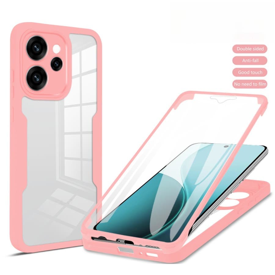 Capa Transparente Completa À Prova De Choque Para Reno 5 12 13 14 15 F 7 Pro 4G 5G De Proteção Total