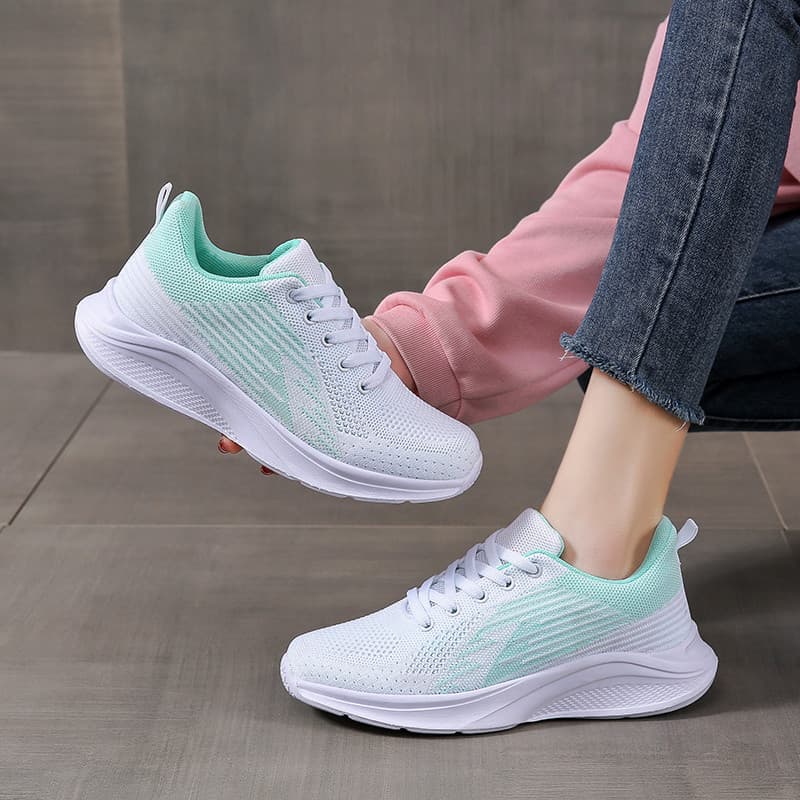 Beamon sapatos femininos outono Ultra-leve plana sapatos casuais Anti-deslizamento tênis de corrida de sola macia sapato