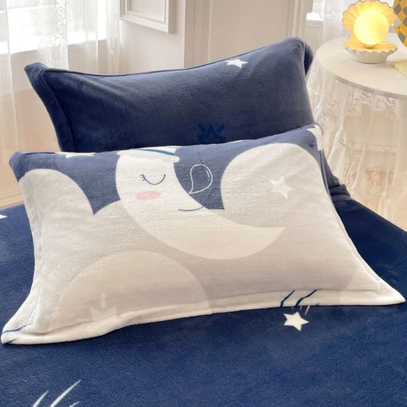 Inverno leite veludo fronha par casa fronha 48cm x 74cm capa de cabeça inteira fronha travesseiro forro capa