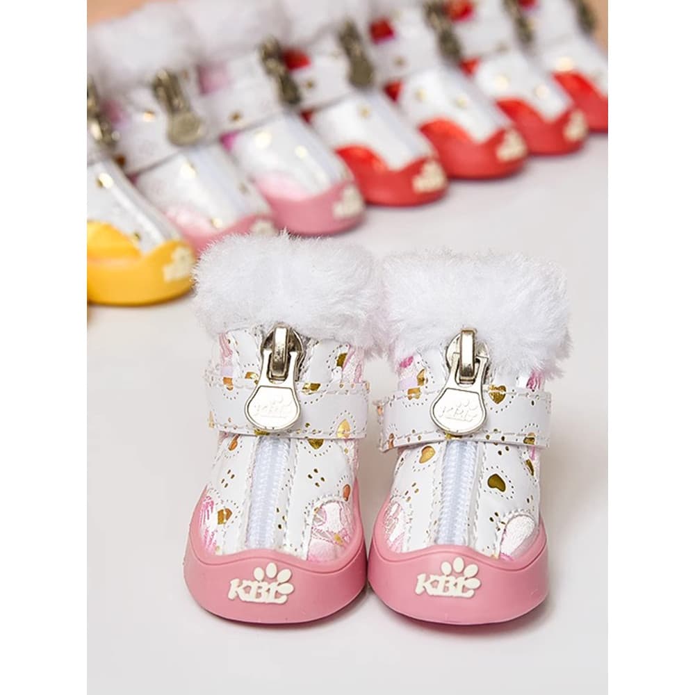 Sapatos para cães outono inverno Bichon pequeno cão inverno Pomeranian Anti-queda sola macia Pet pequeno cão sapatos de