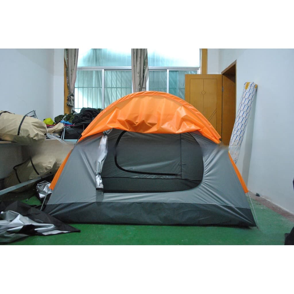 Com aba de chapéu duplo Foyer barraca dupla ao ar livre, barraca de acampamento portátil, barraca de escalada ao ar livr