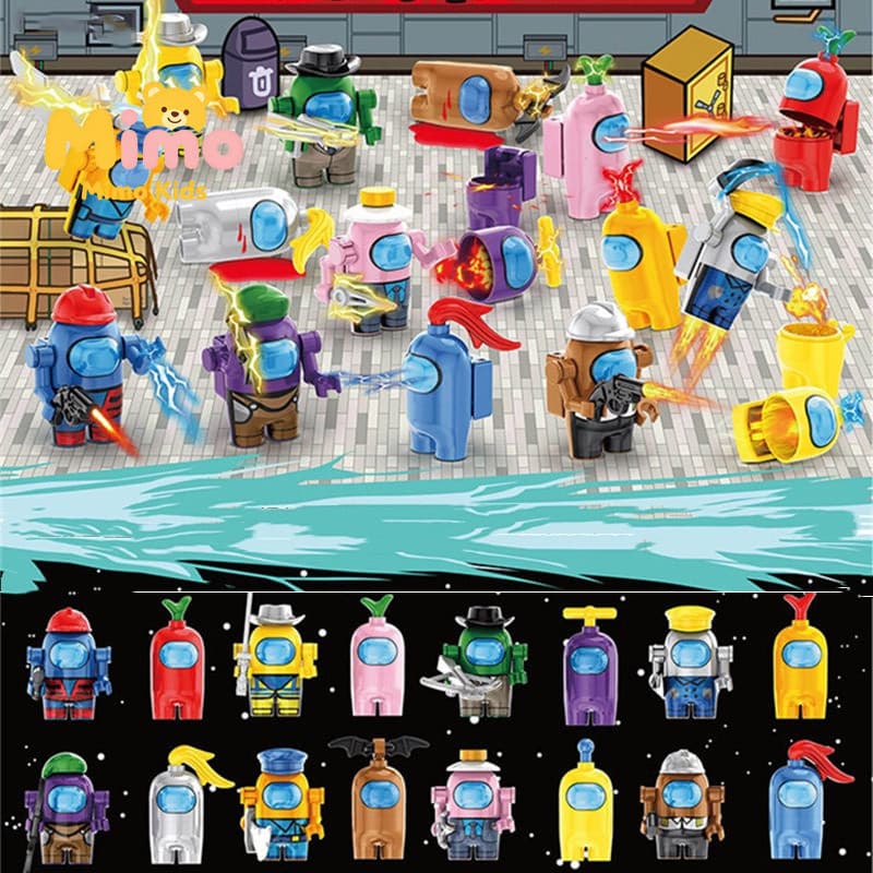 16 Minifiguras Espaciais Compatíveis com Lego, Kit Blocos de Ação