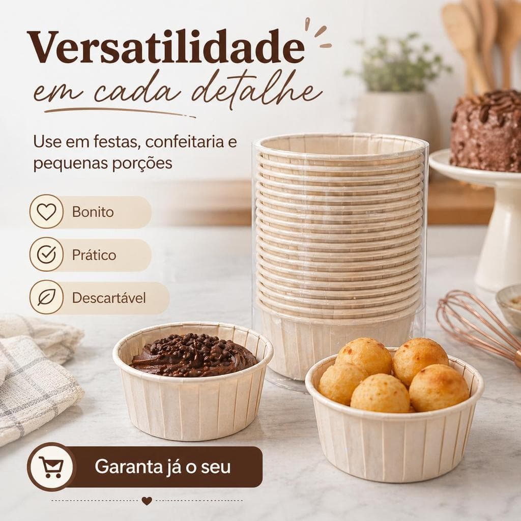 Forminhas de Papel Descartáveis