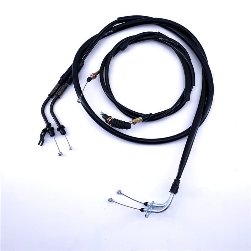Yamaha ZY100T-2-3-7 Lingying Liying Fuxi Qiaoge JOG100 Linha de combustível dupla única Linha de tração da linha do acel